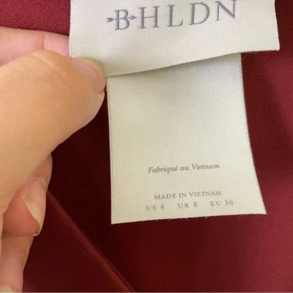 BHLDN Louisa Satin Charmeuse Midi Dress in Cinnamon Rose SIZE 4 - Picture 10 of 12